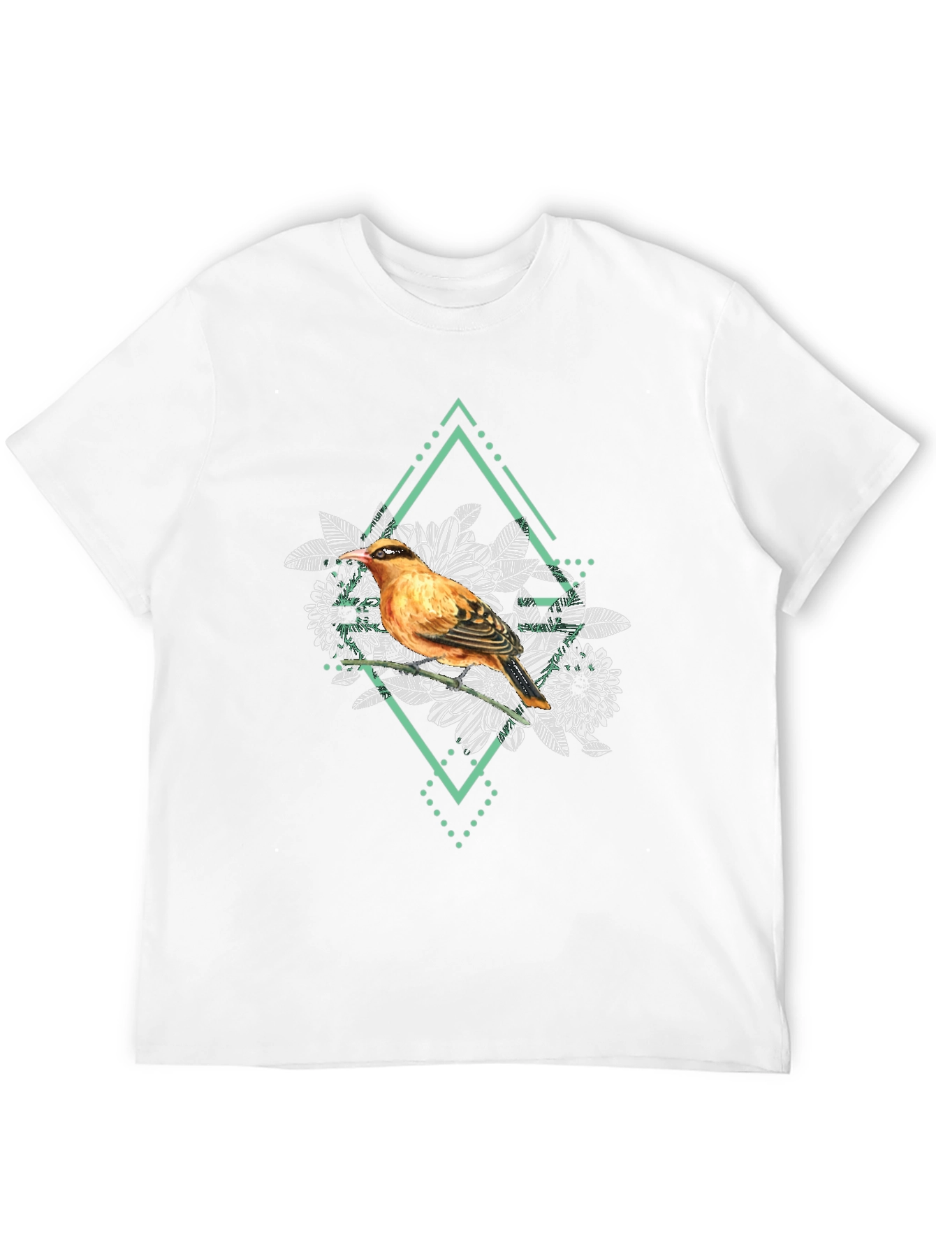 Bird and Floral Graphic Tee