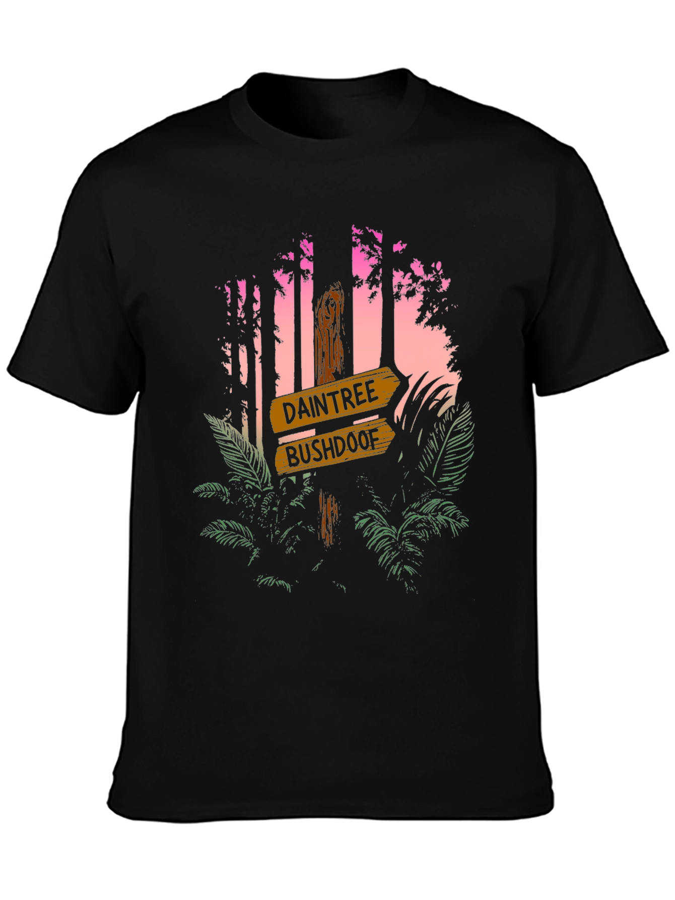 Daintree Bushdoof Graphic Tee - Tropical Forest Design