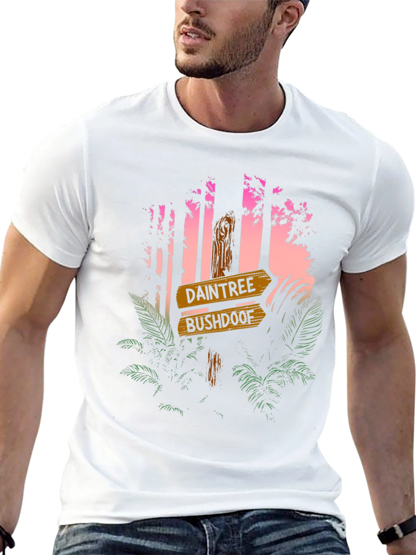 Daintree Bushdoof Graphic Tee - Tropical Forest Design