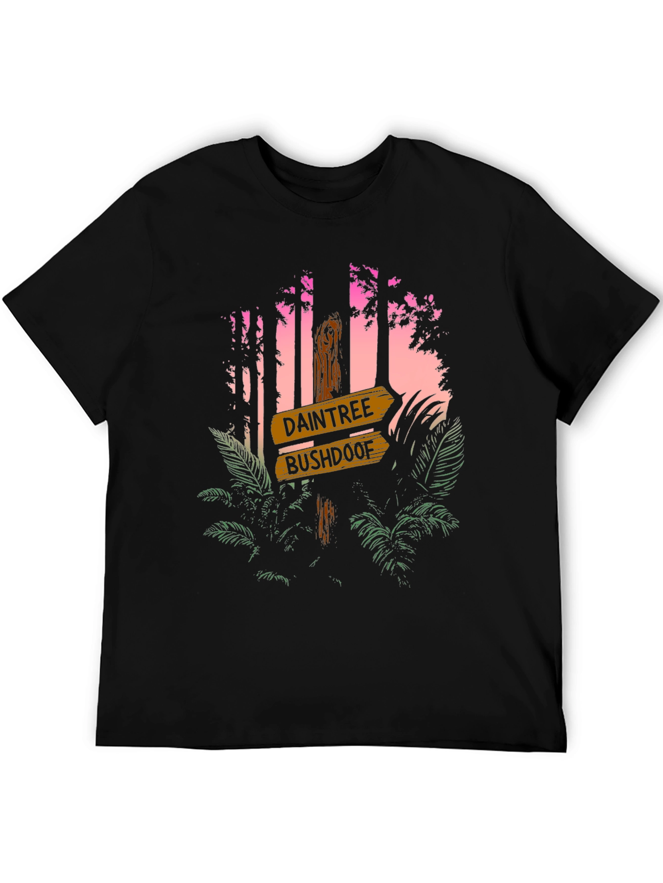Daintree Bushdoof Graphic Tee - Tropical Forest Design