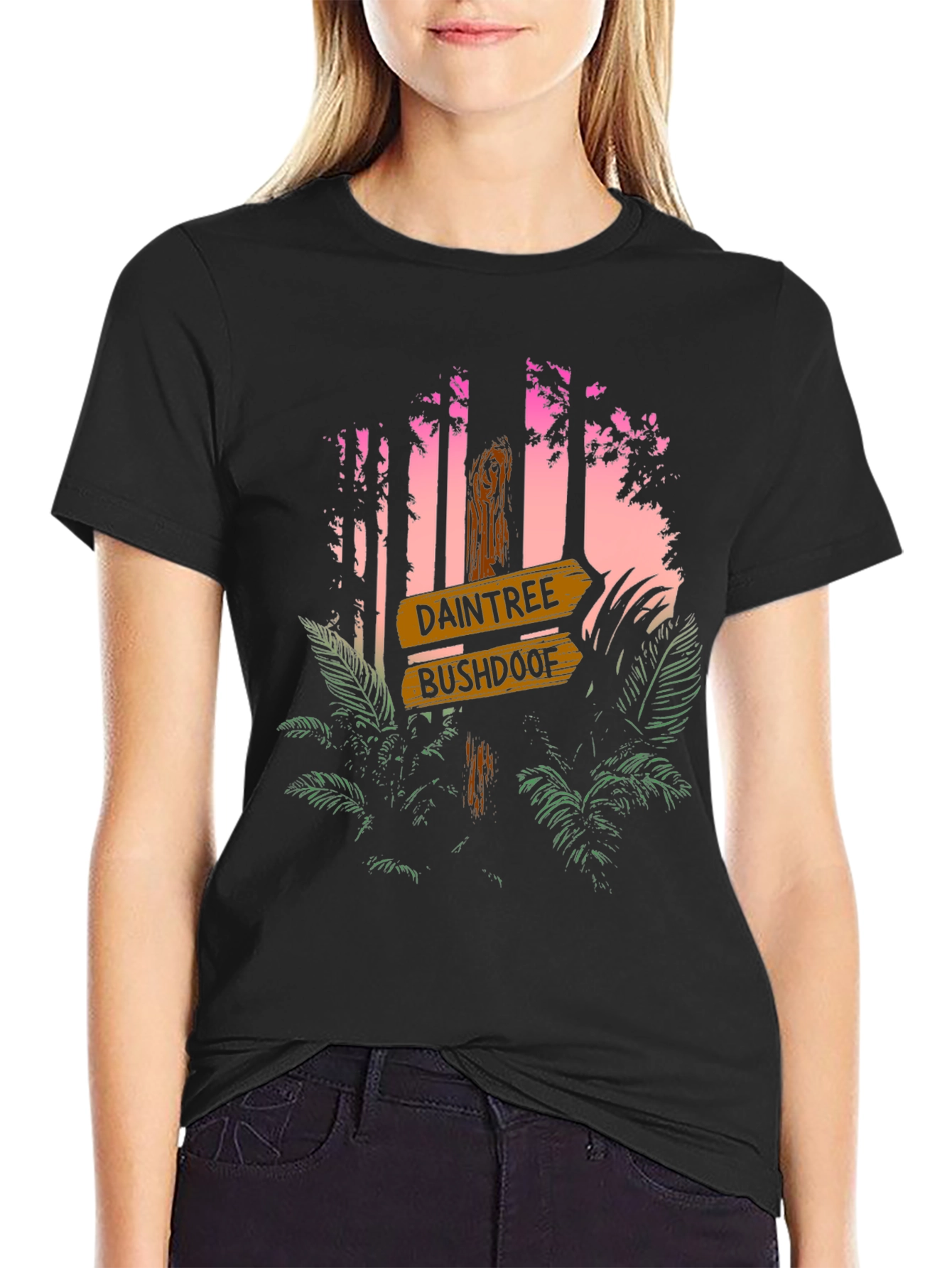 Daintree Bushdoof Graphic Tee - Tropical Forest Design