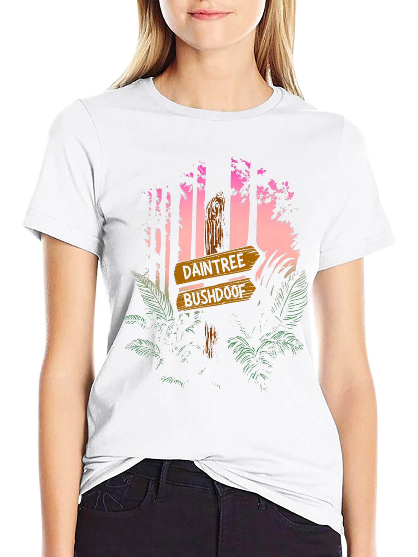 Daintree Bushdoof Graphic Tee - Tropical Forest Design