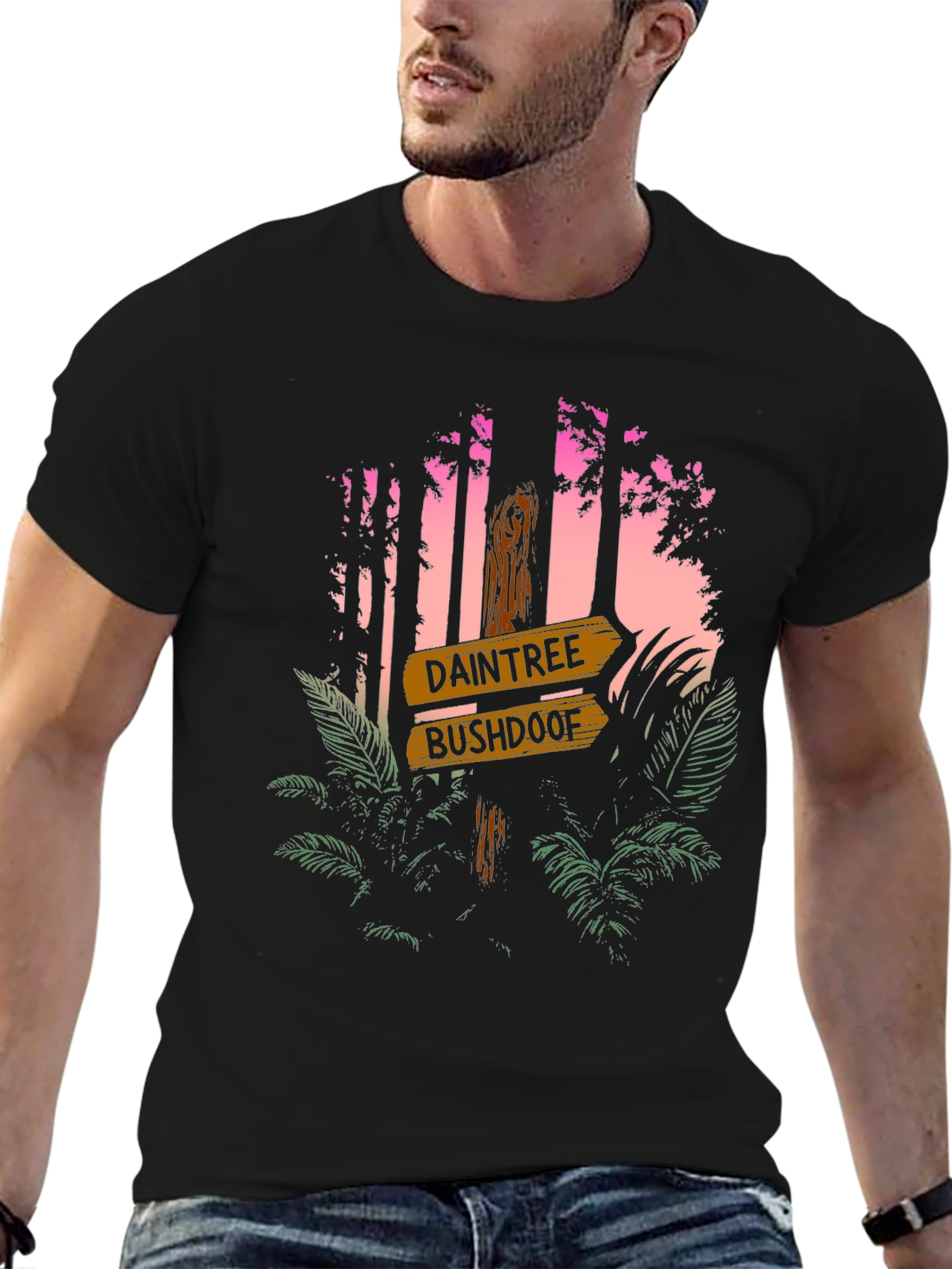 Daintree Bushdoof Graphic Tee - Tropical Forest Design