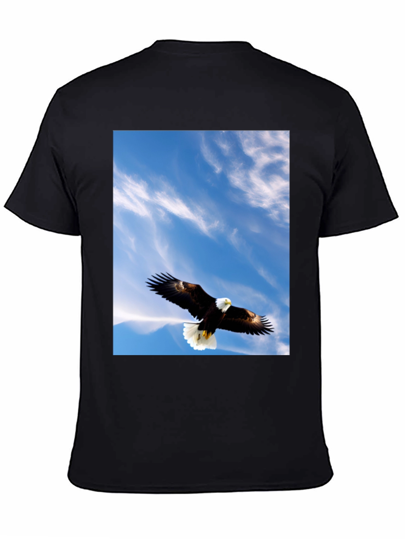 Eagle Sky Graphic Tee - Mens Black T-Shirt