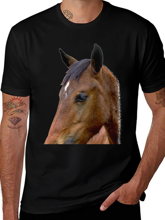 Horse Graphic Tee - Unisex Black T-Shirt