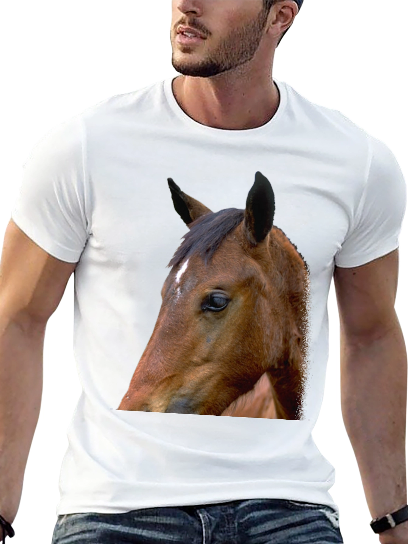 Horse Graphic Tee - Unisex Black T-Shirt