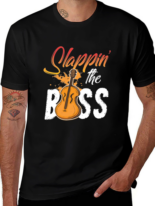 Slappin the Bass T-Shirt - Musician Novelty Tee