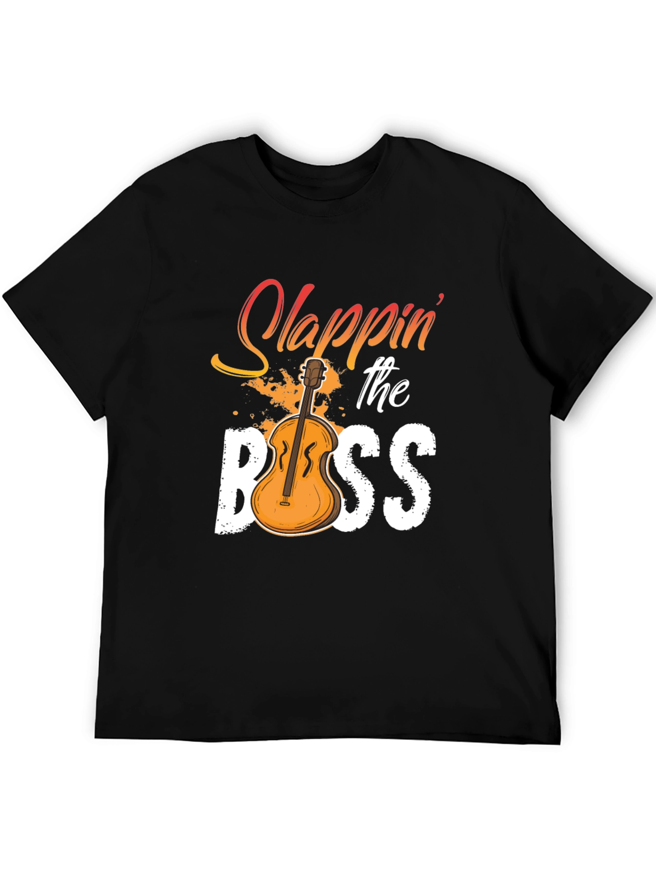 Slappin the Bass T-Shirt - Musician Novelty Tee