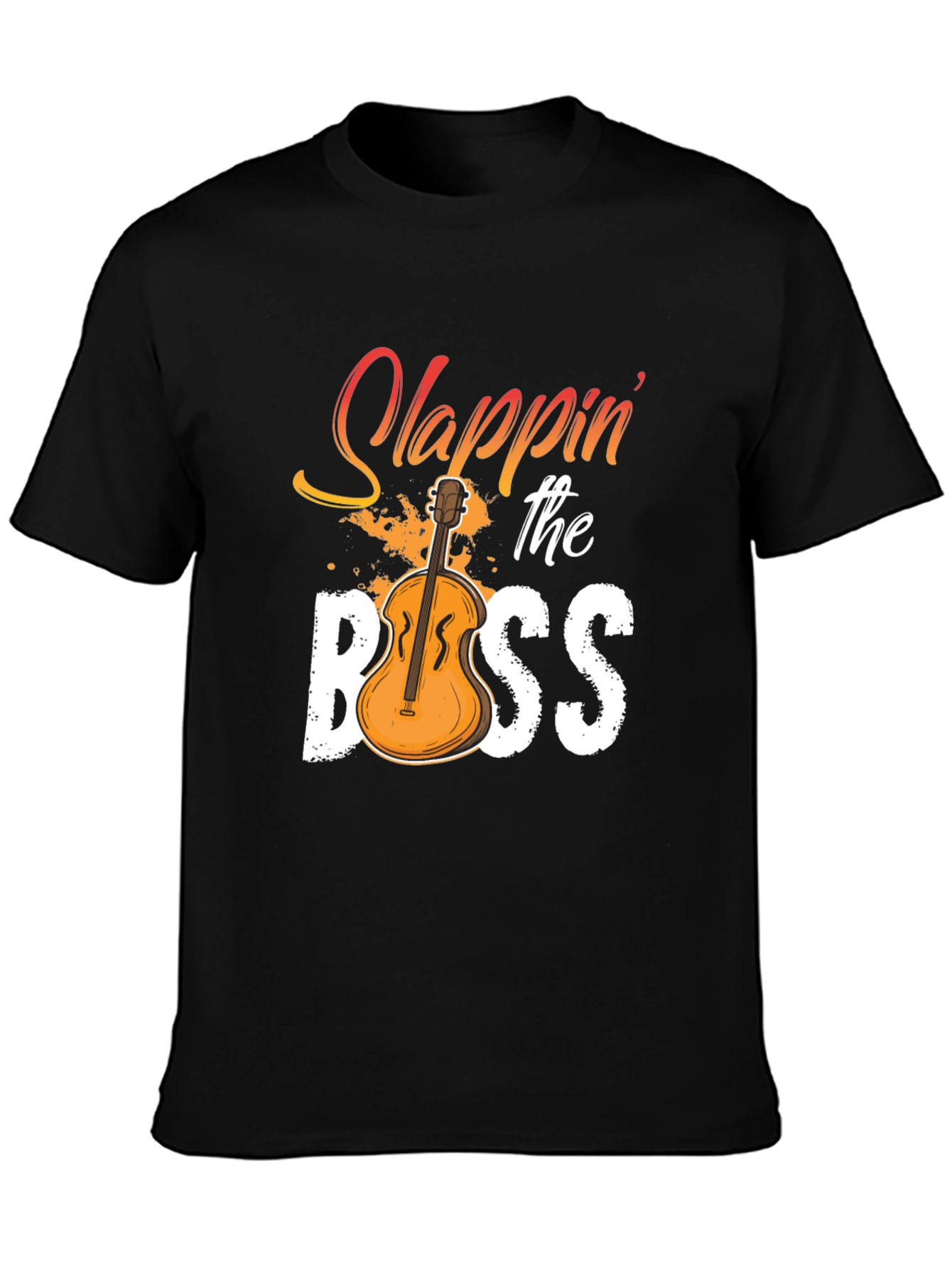Slappin the Bass T-Shirt - Musician Novelty Tee