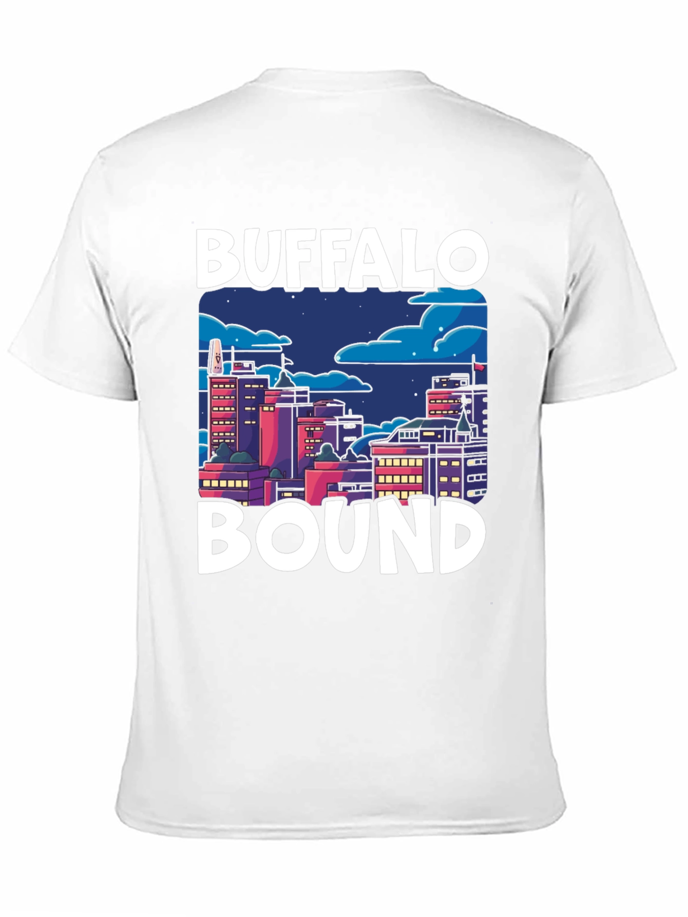 Buffalo Bound Graphic Tee - Cityscape Design