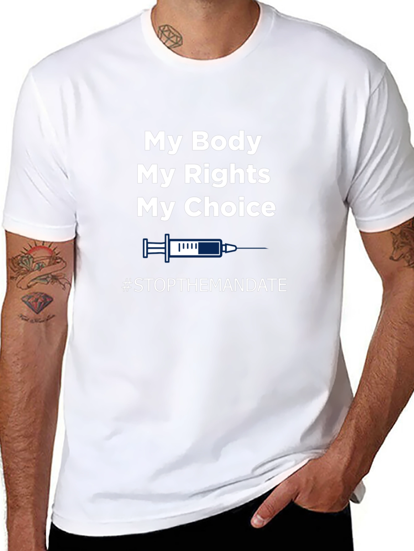 My Body My Choice T-Shirt - Stop The Mandate