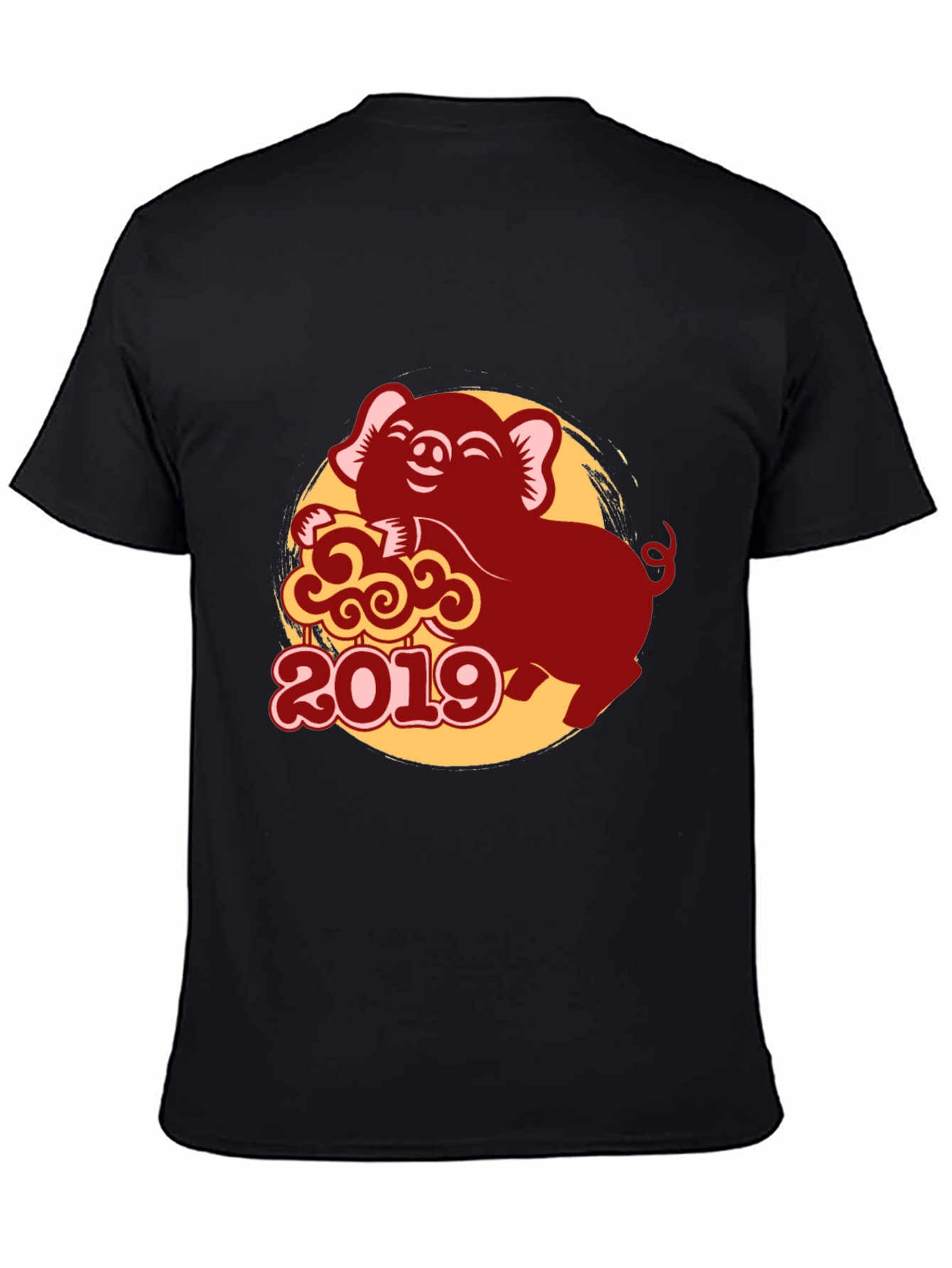 2019 Year of the Pig Black T-Shirt