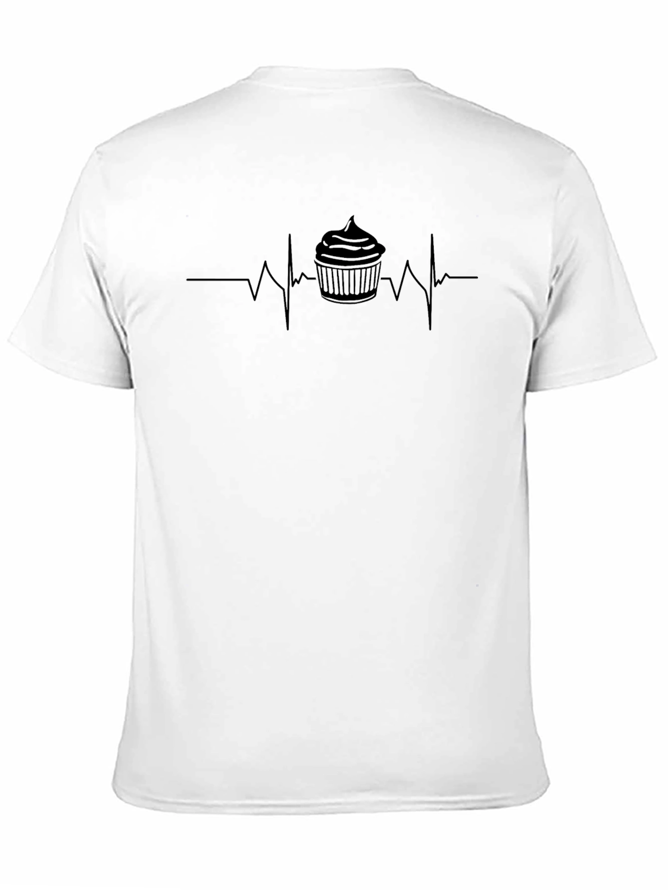 Cupcake Heartbeat T-Shirt - Sweet Life Rhythm