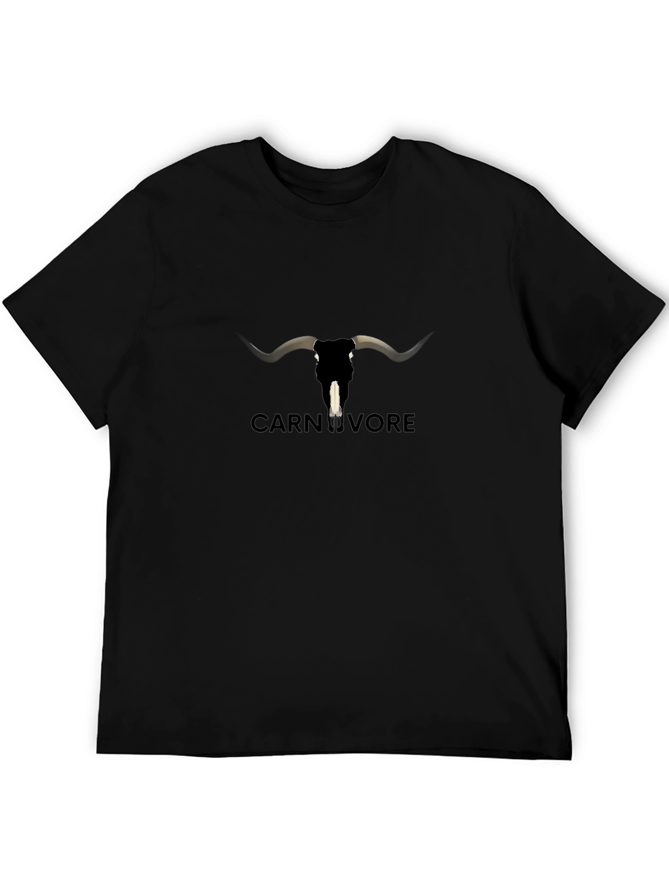 Carnivore Bull Skull Graphic T-Shirt