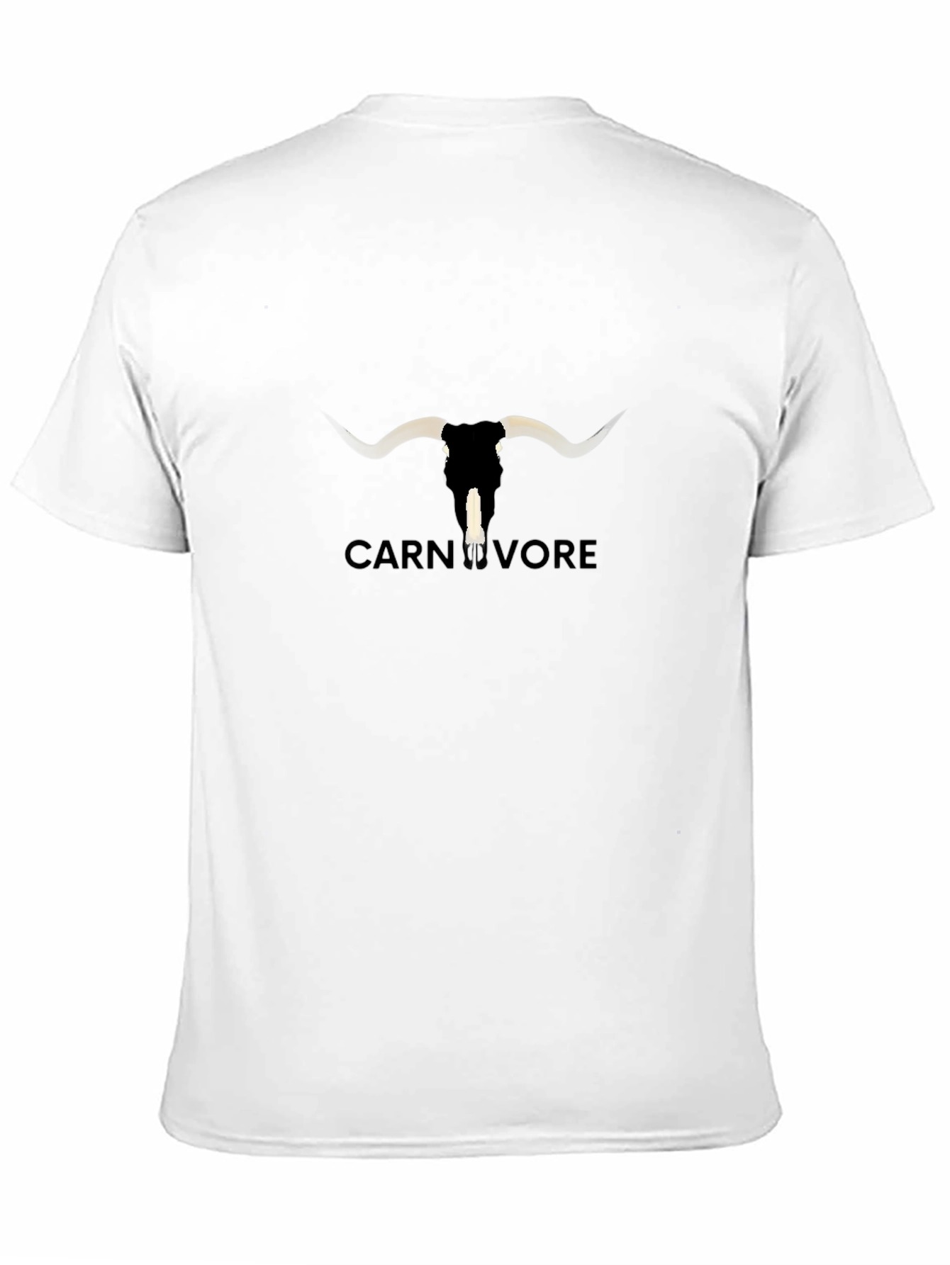 Carnivore Bull Skull Graphic T-Shirt