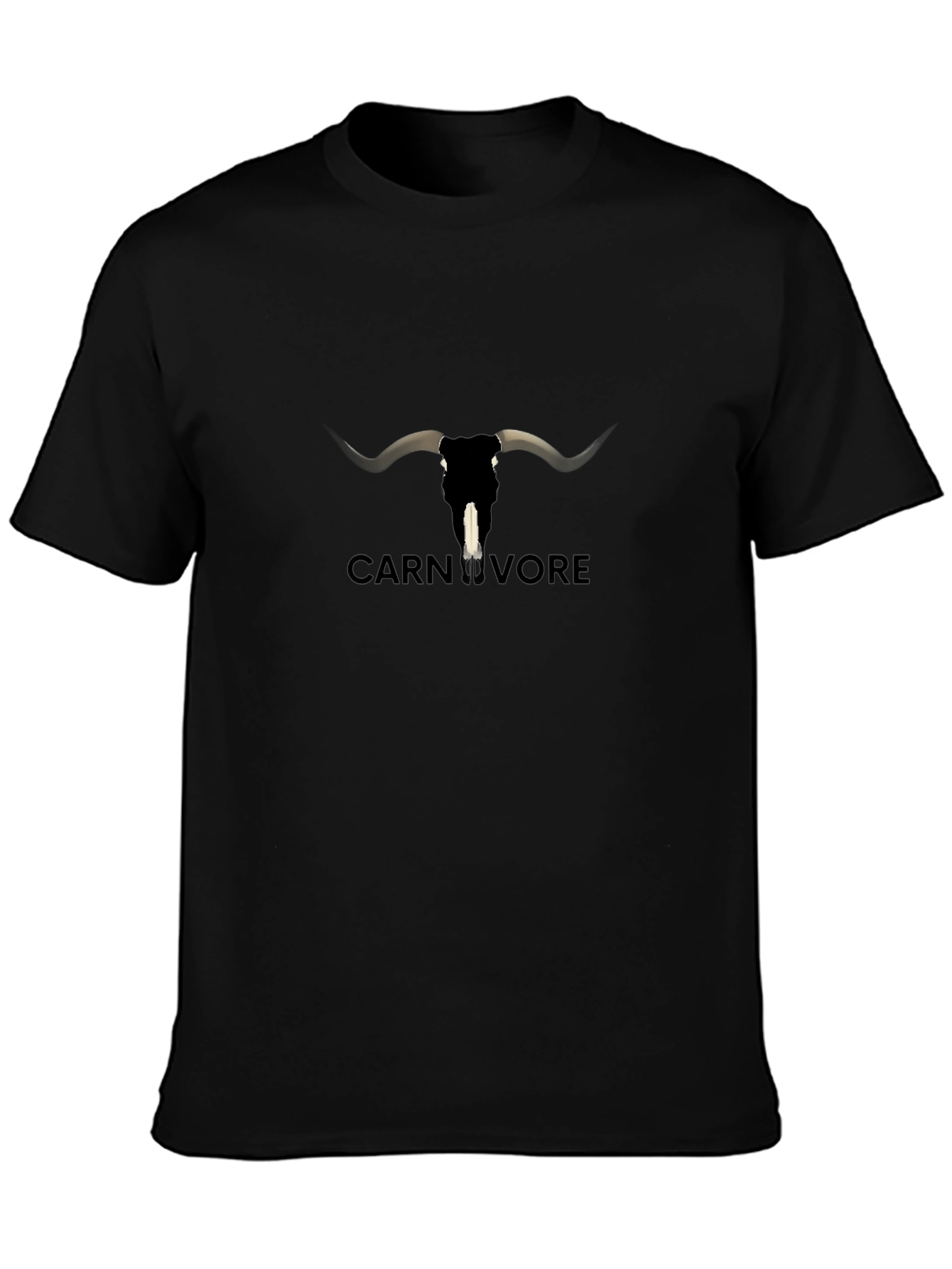 Carnivore Bull Skull Graphic T-Shirt