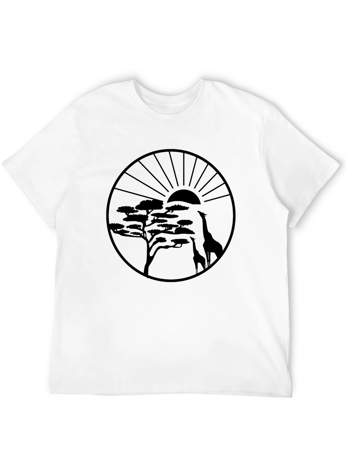 Savanna Sunset Graphic Tee - Black