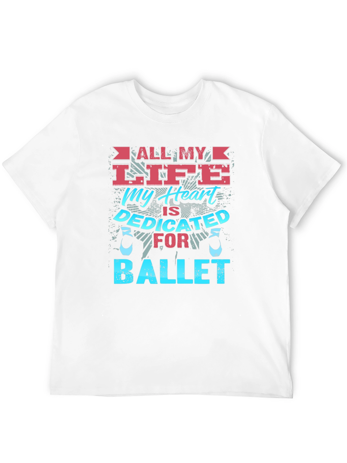 Ballet Dedicated Heart Graphic T-Shirt