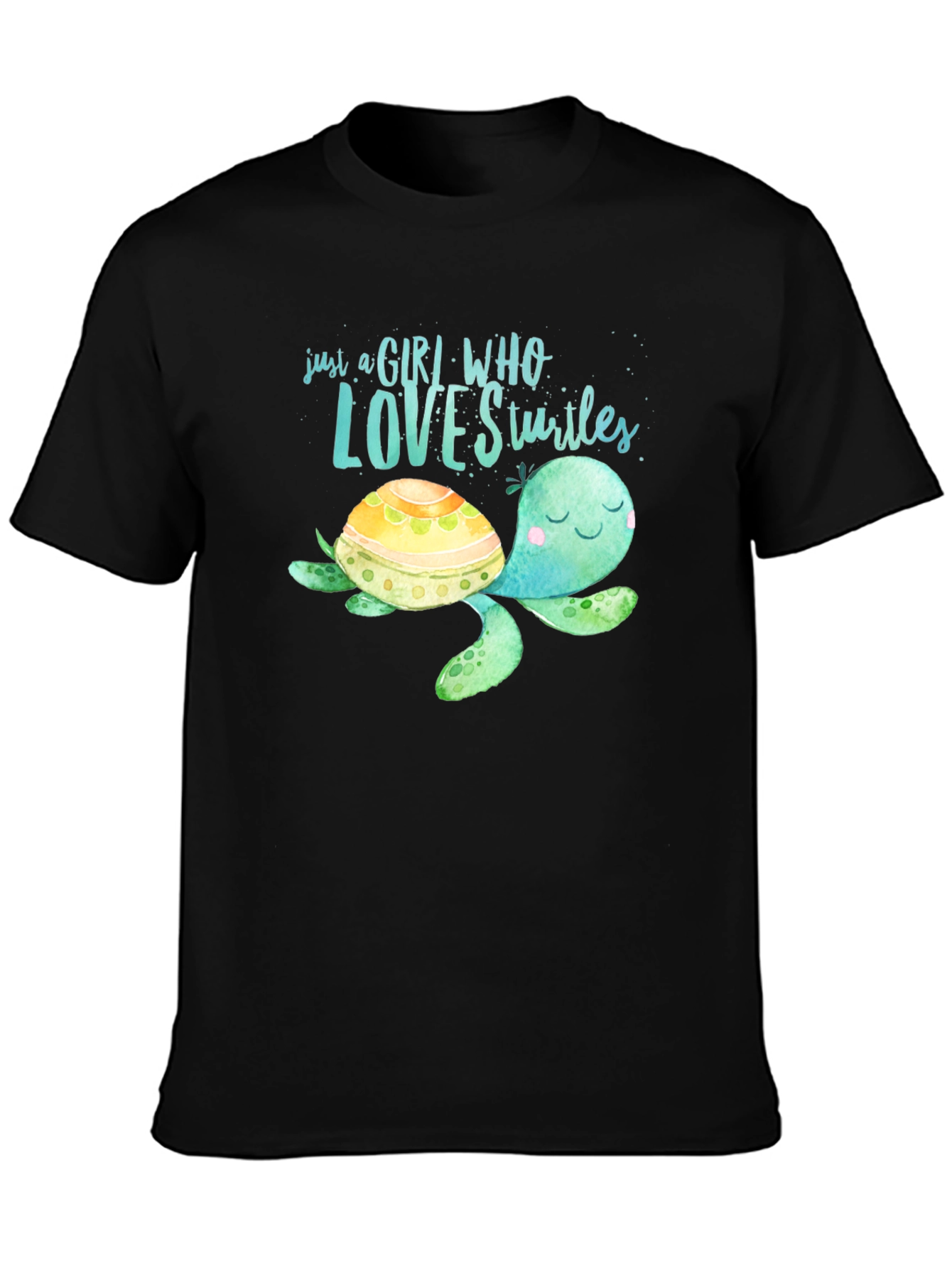 Girl Who Loves Turtles Graphic Tee