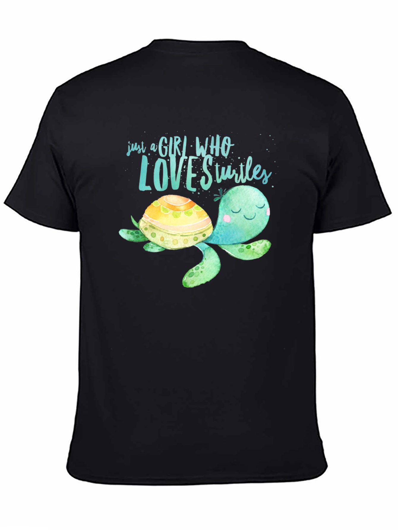 Girl Who Loves Turtles Graphic Tee