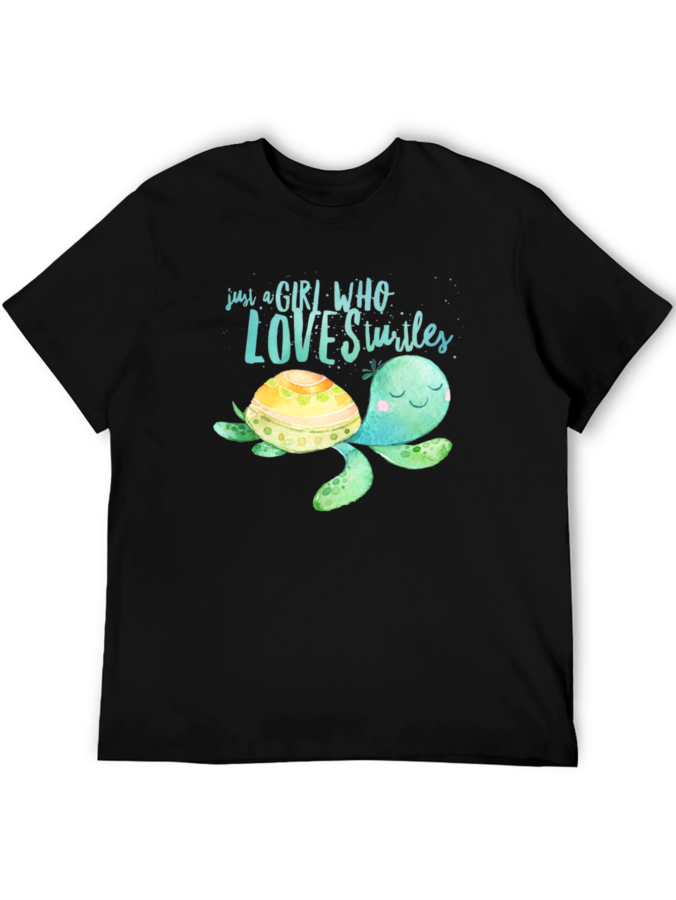 Girl Who Loves Turtles Graphic Tee