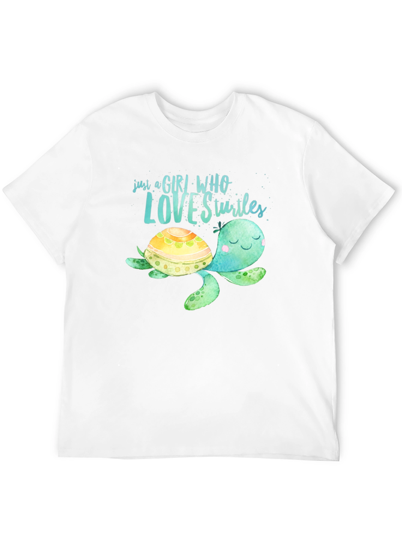 Girl Who Loves Turtles Graphic Tee