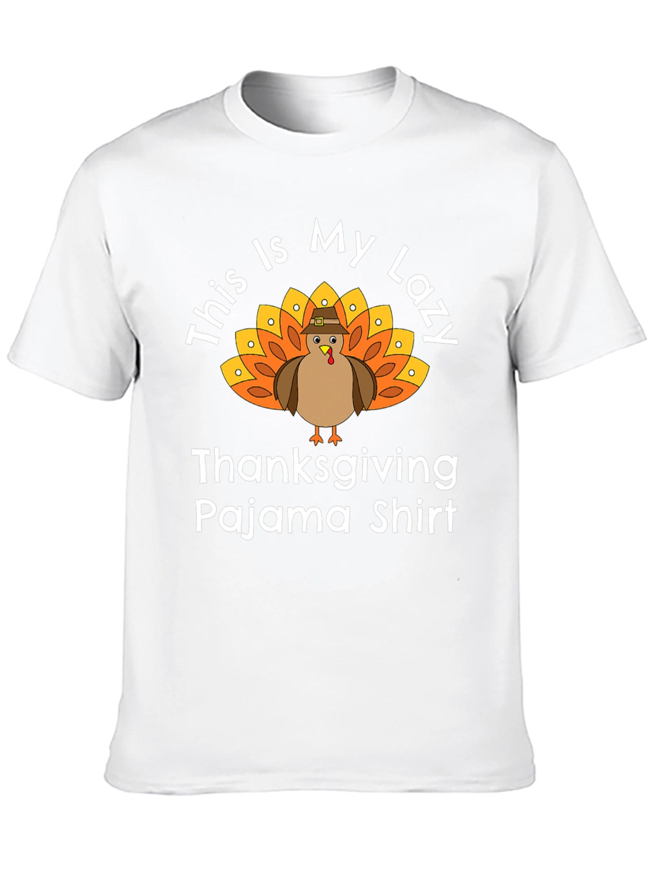 Thanksgiving Pajama Shirt - Lazy Turkey