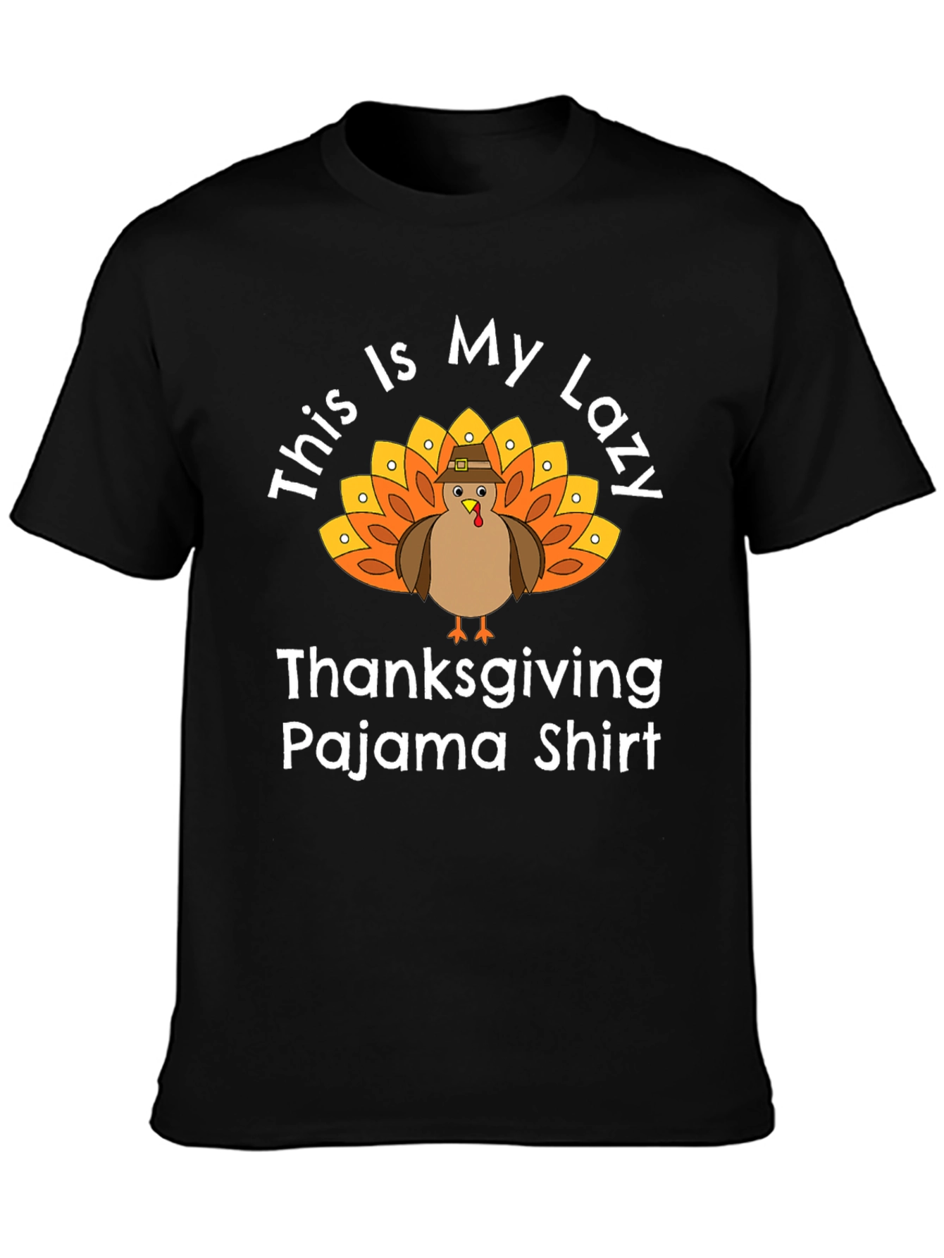 Thanksgiving Pajama Shirt - Lazy Turkey