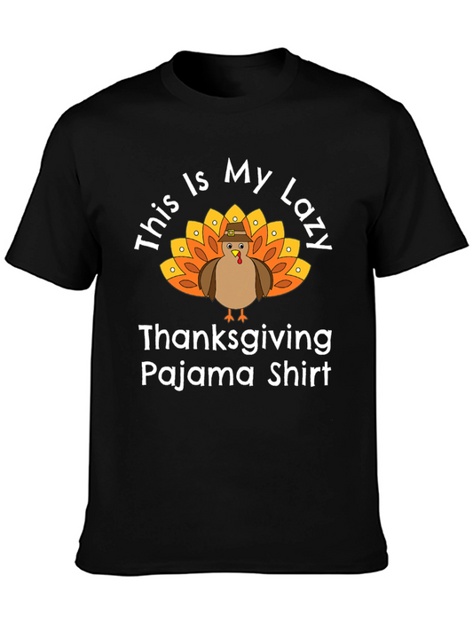 Thanksgiving Pajama Shirt - Lazy Turkey