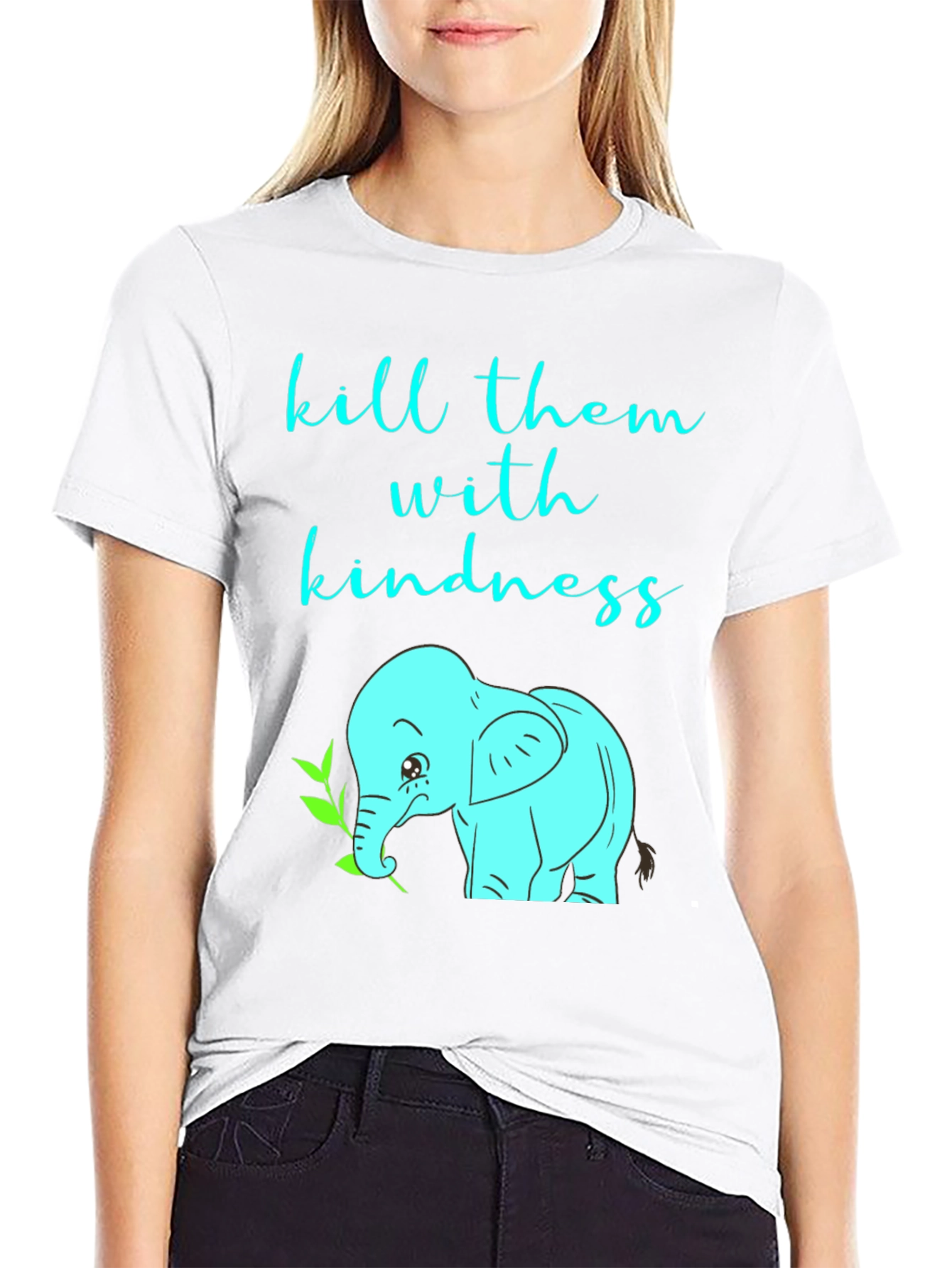 Kindness Elephant Graphic Tee - Unisex Soft Cotton T-Shirt