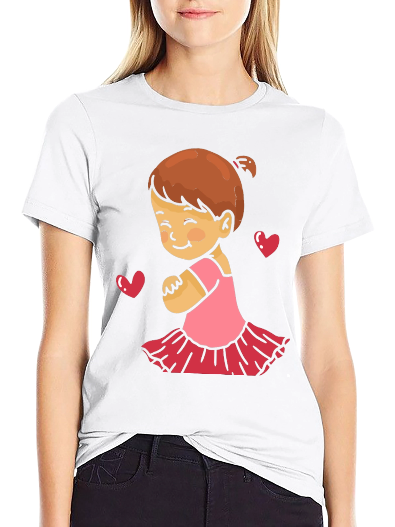 Cute Girls Love Black T-Shirt
