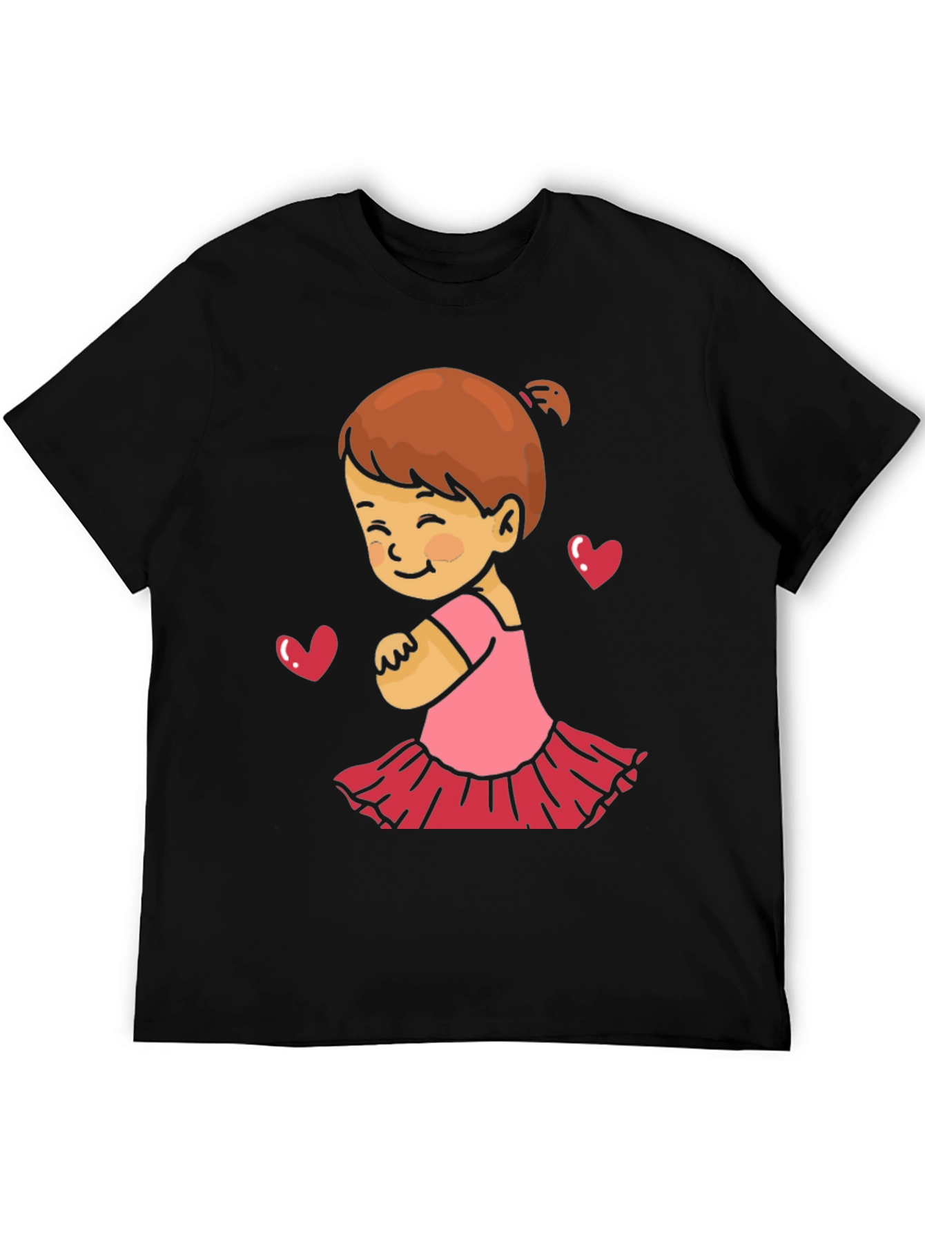 Cute Girls Love Black T-Shirt