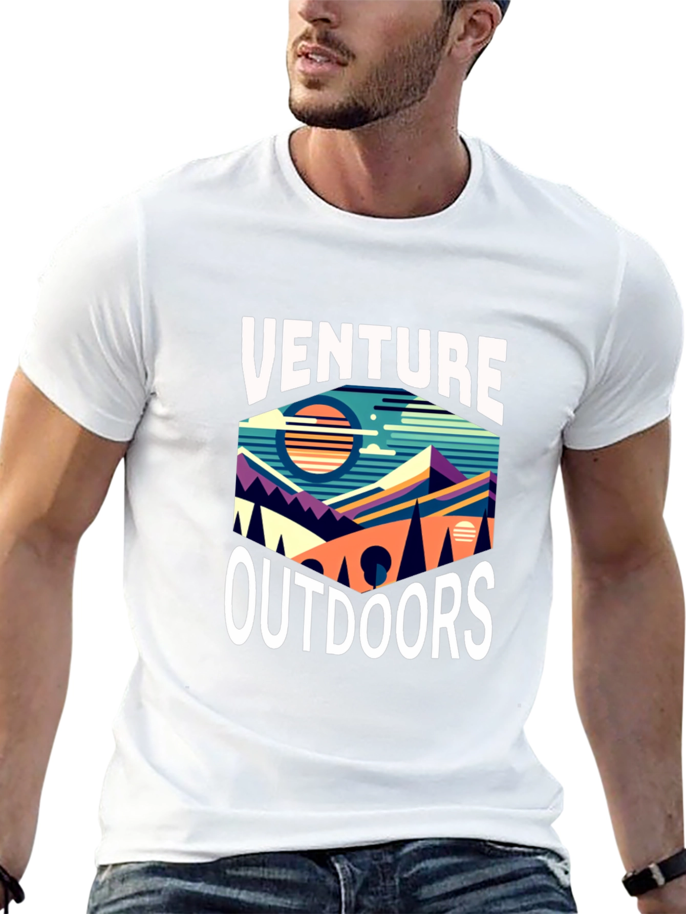 Venture Outdoors Graphic T-Shirt - Adventure Awaits!