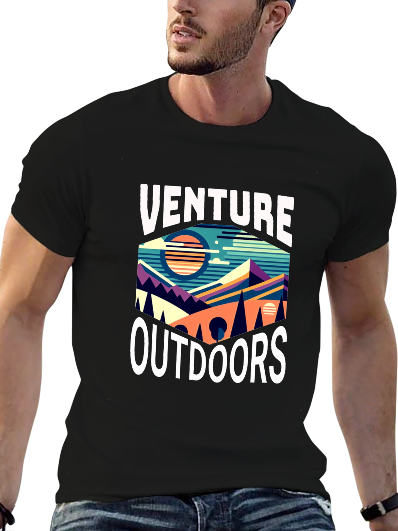 Venture Outdoors Graphic T-Shirt - Adventure Awaits!