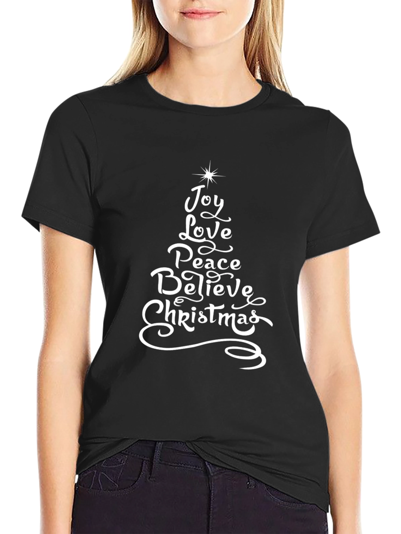 Christmas Joy Graphic Tee - Holiday Festive Shirt
