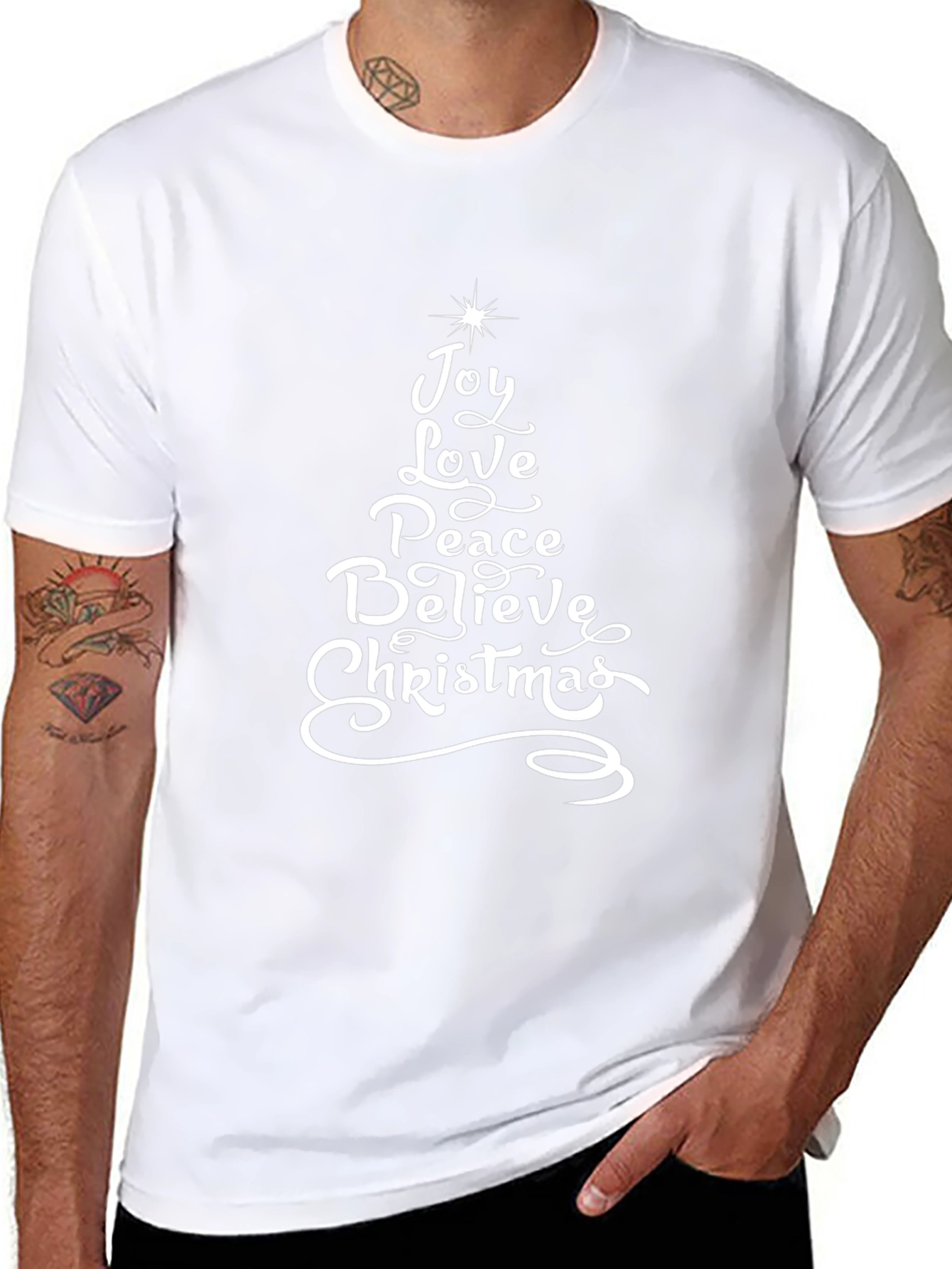 Christmas Joy Graphic Tee - Holiday Festive Shirt