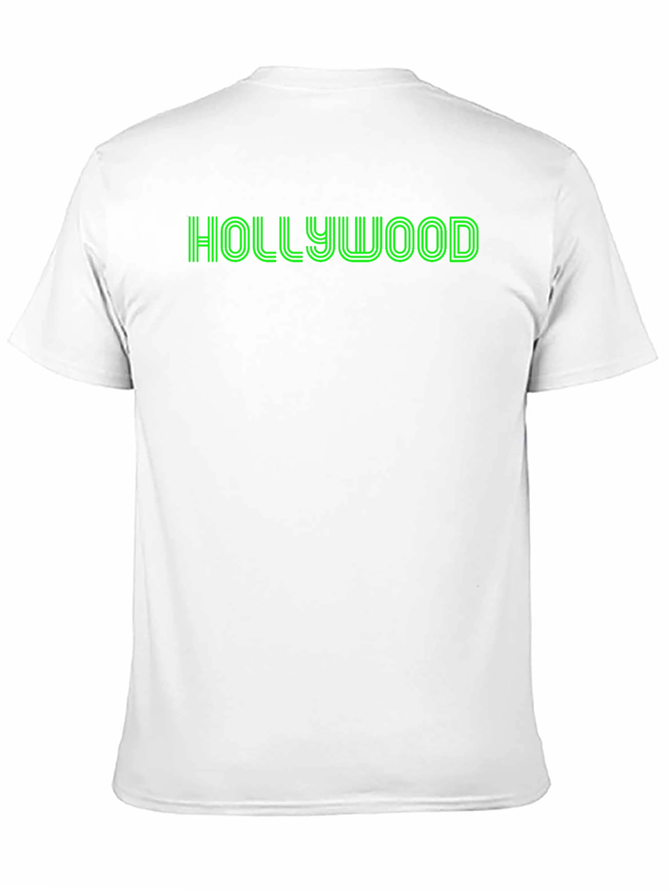 Hollywood Graphic Tee - Retro Style Black T-Shirt