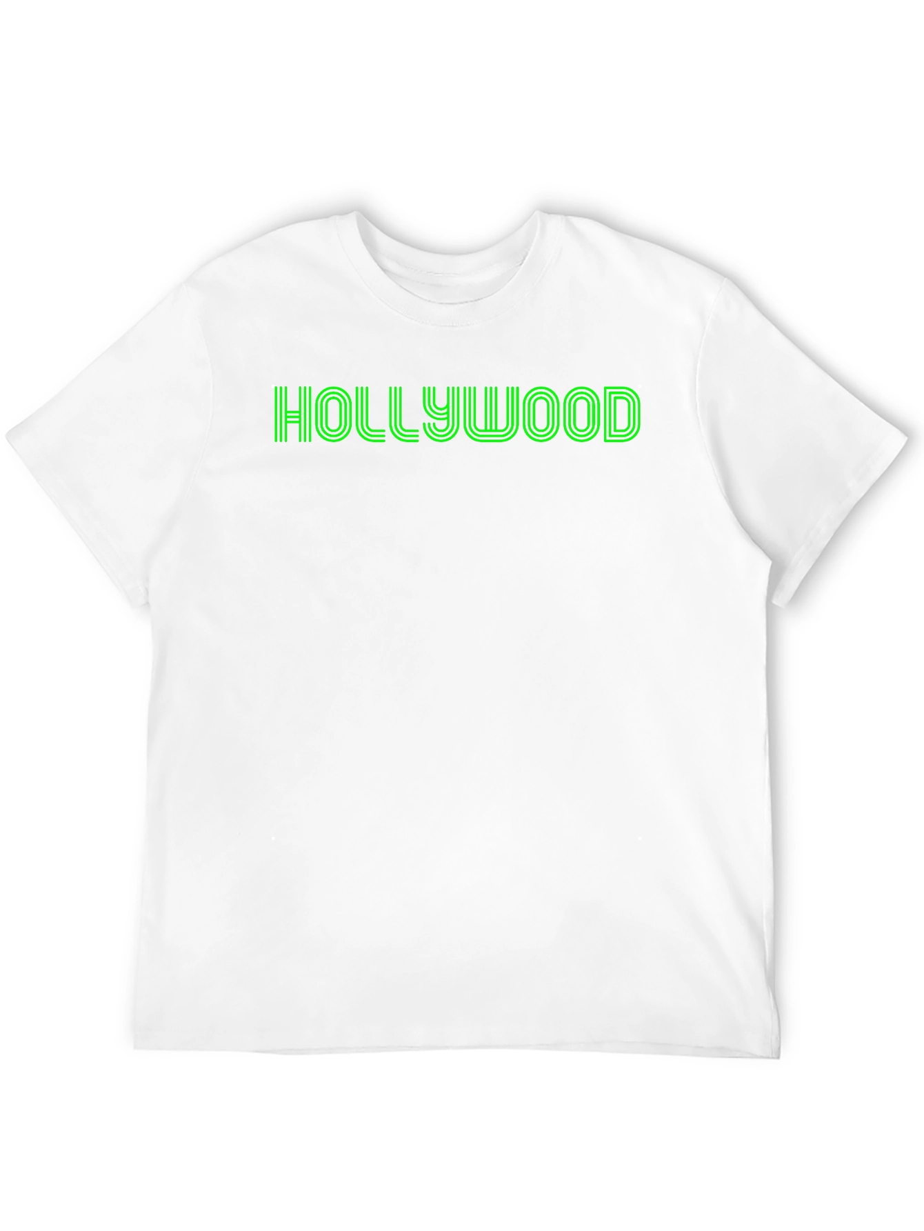Hollywood Graphic Tee - Retro Style Black T-Shirt