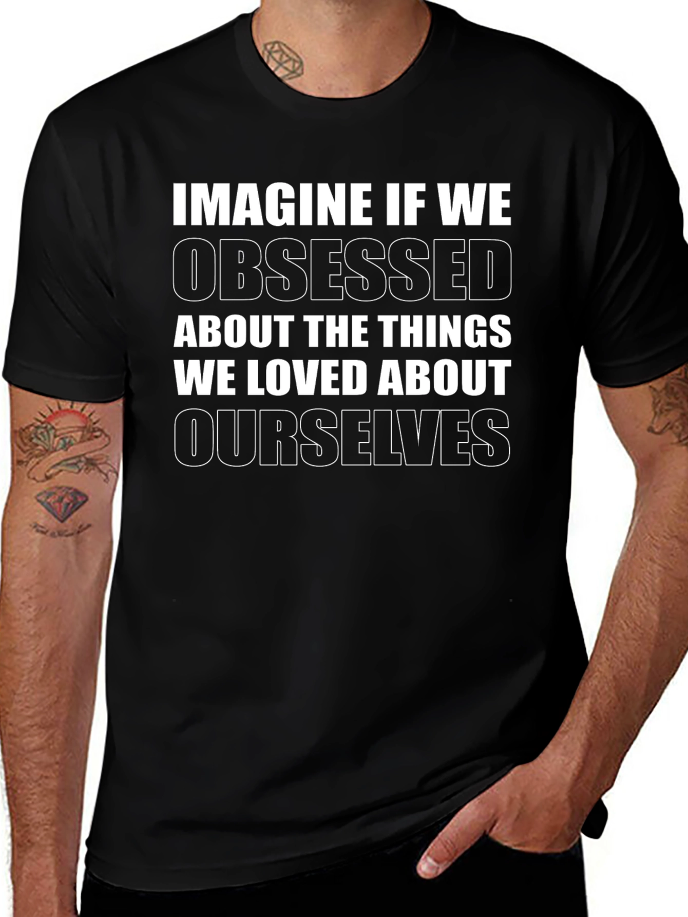 Imagine If We Obsessed Black T-Shirt