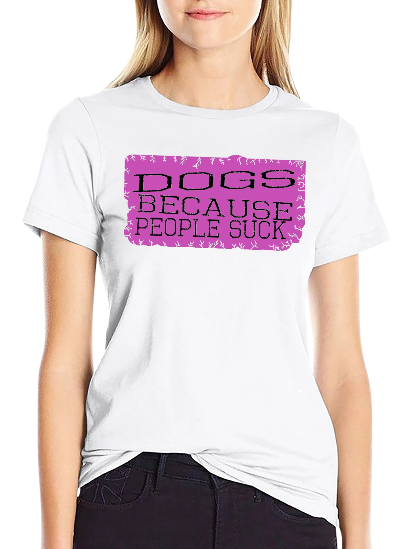 Dogs Because People Suck Graphic Tee