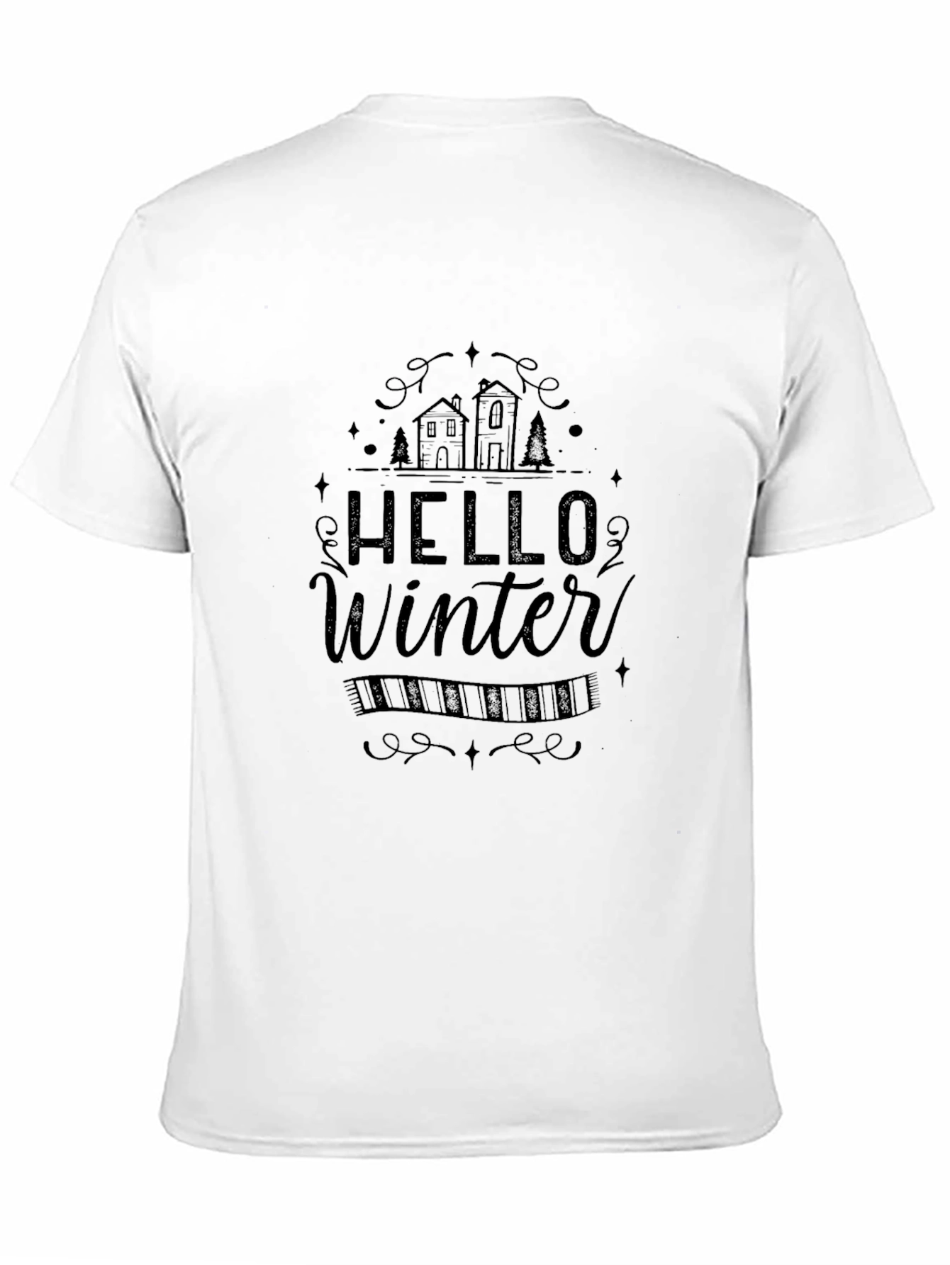 Hello Winter Graphic Tee - Cozy Season Style