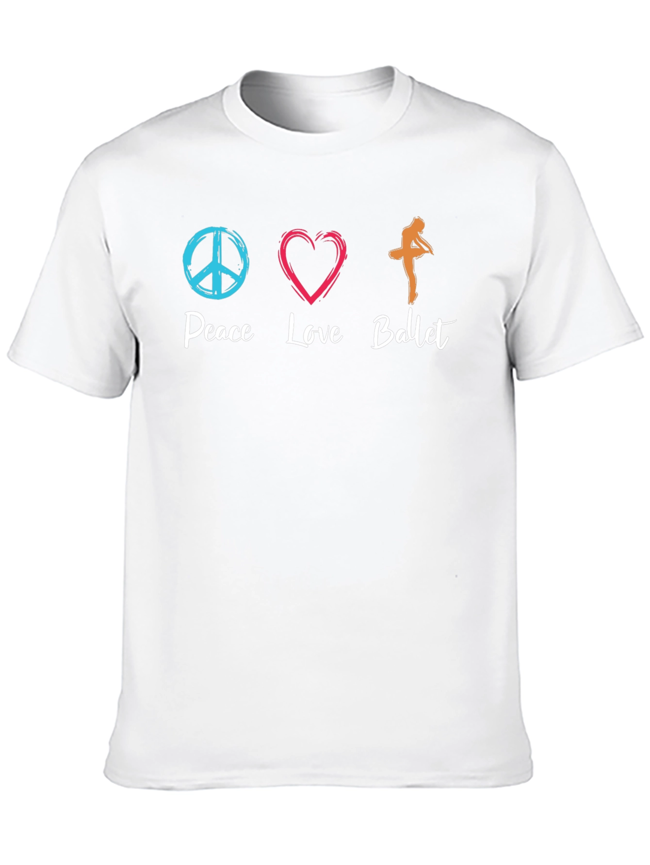 Peace Love Ballet Graphic T-Shirt