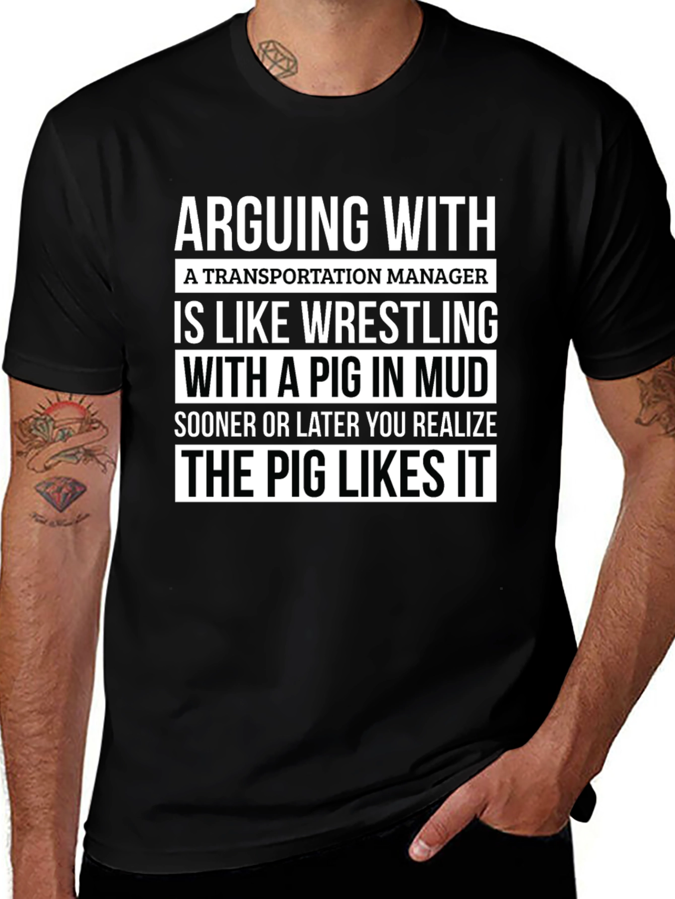 Transportation Manager Pig T-Shirt