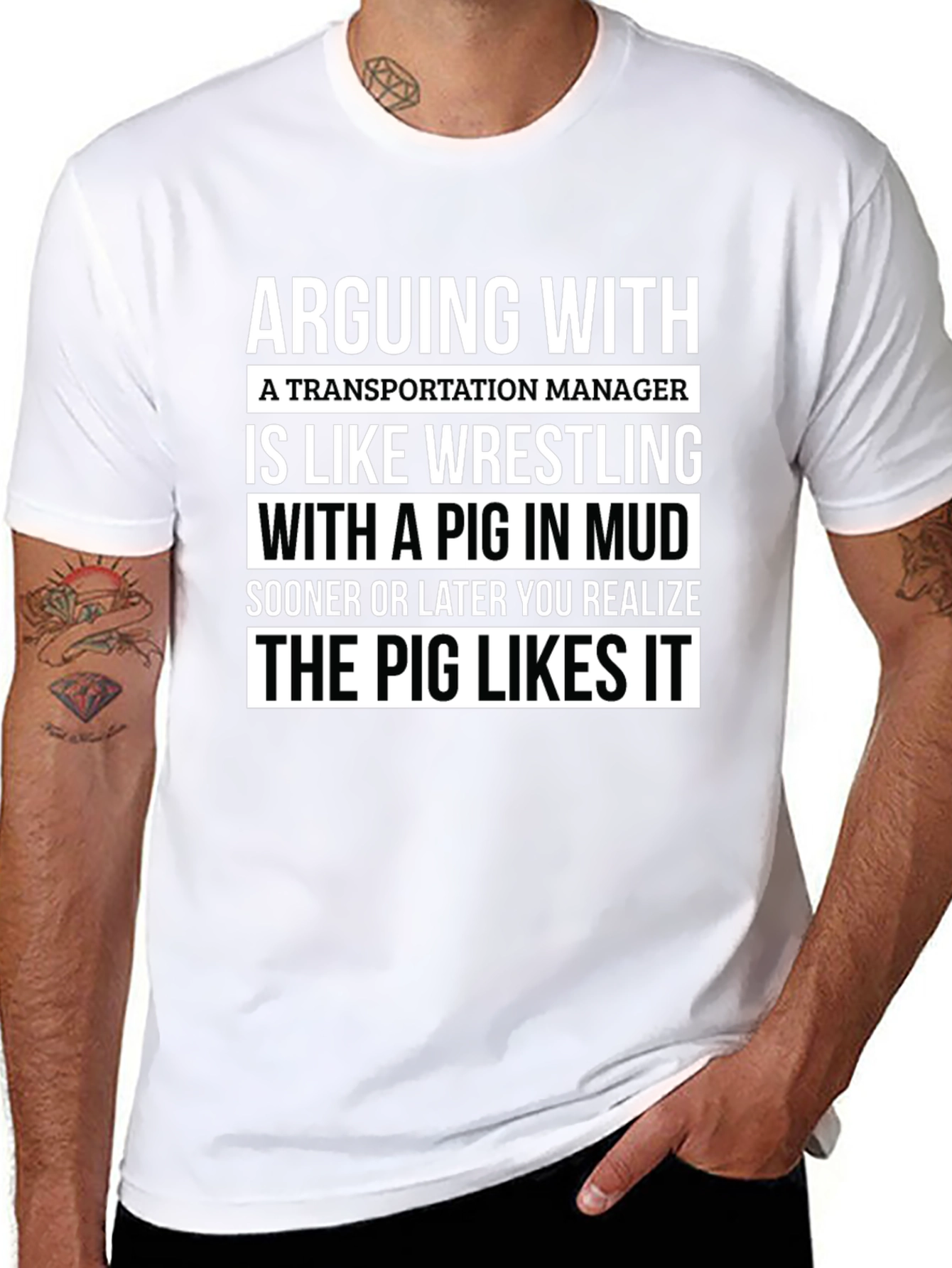 Transportation Manager Pig T-Shirt