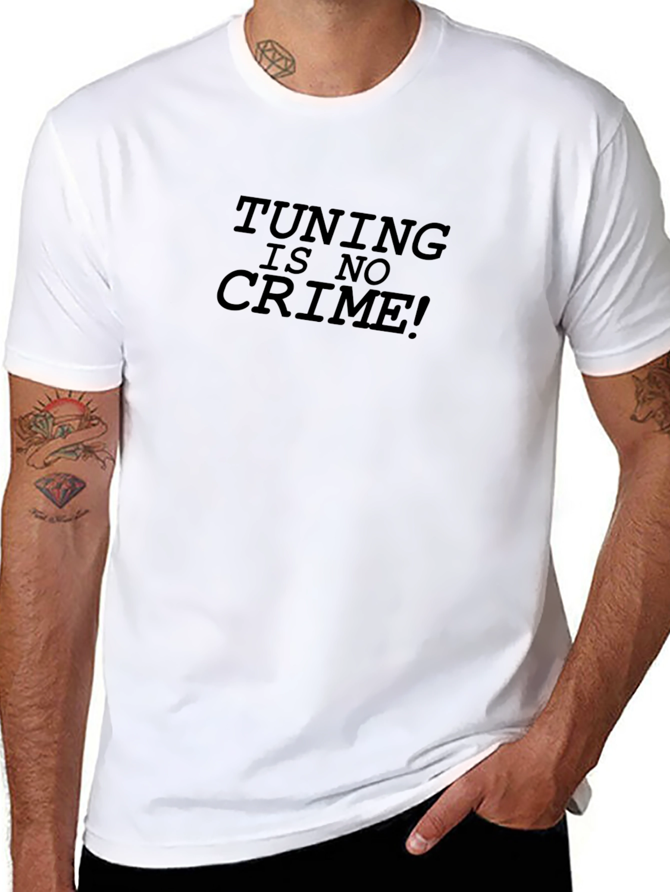 Tuning is No Crime Black T-Shirt