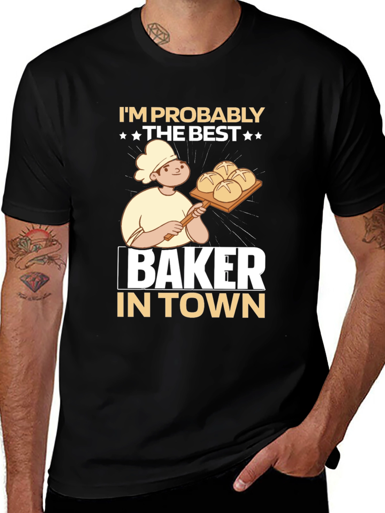 Best Baker in Town Graphic T-Shirt