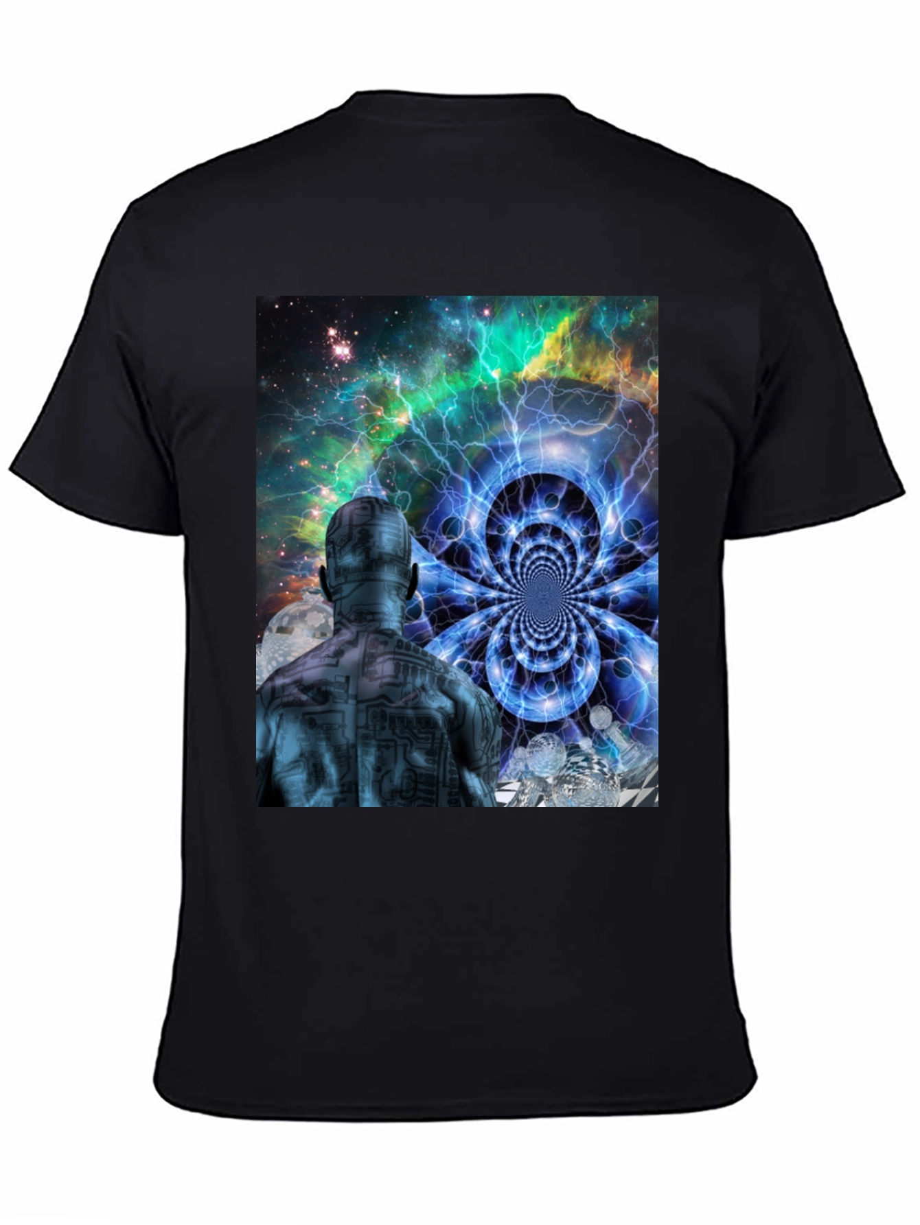 Mind Bender T-Shirt: Cosmic Circuit Man Design