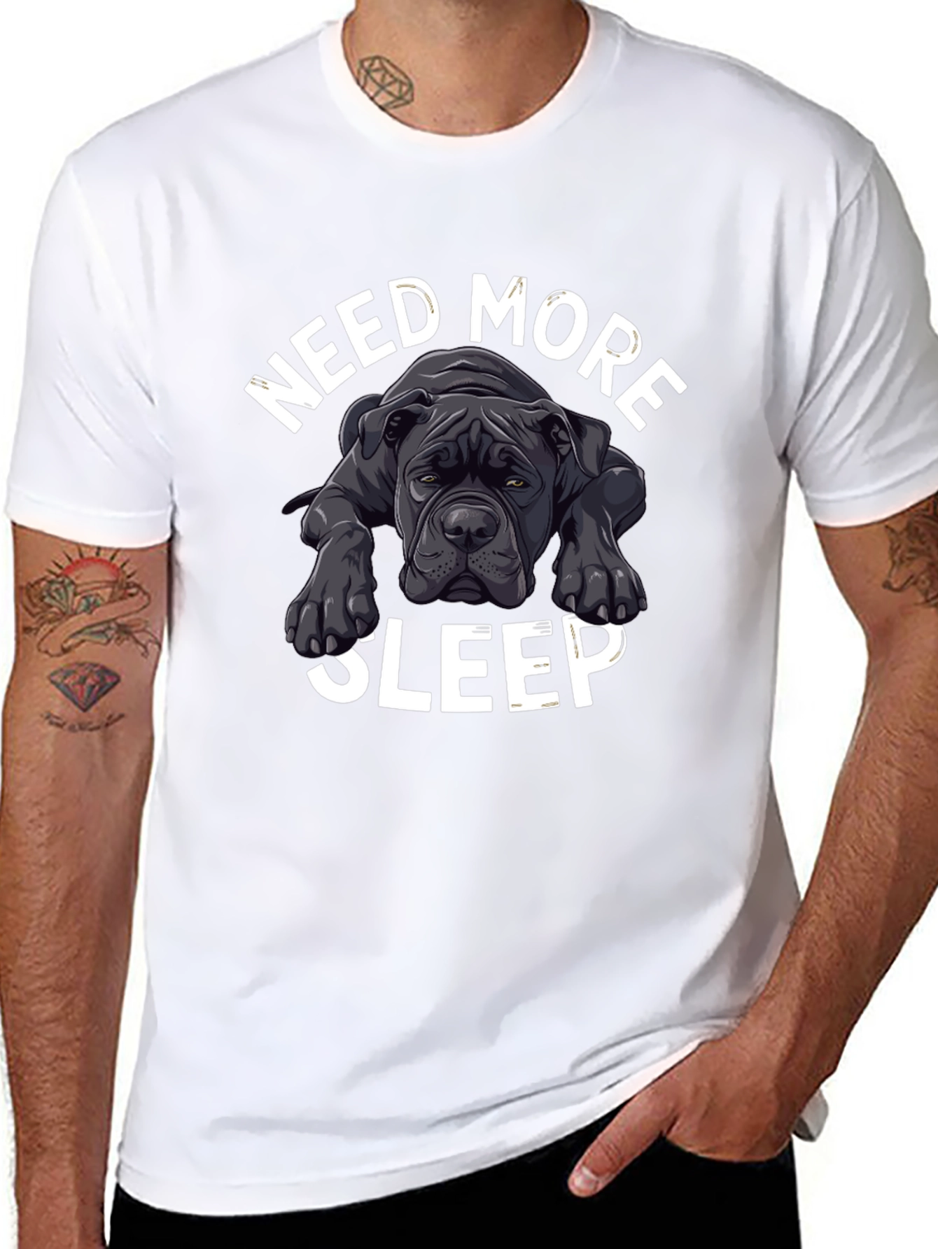Need More Sleep Dog T-Shirt