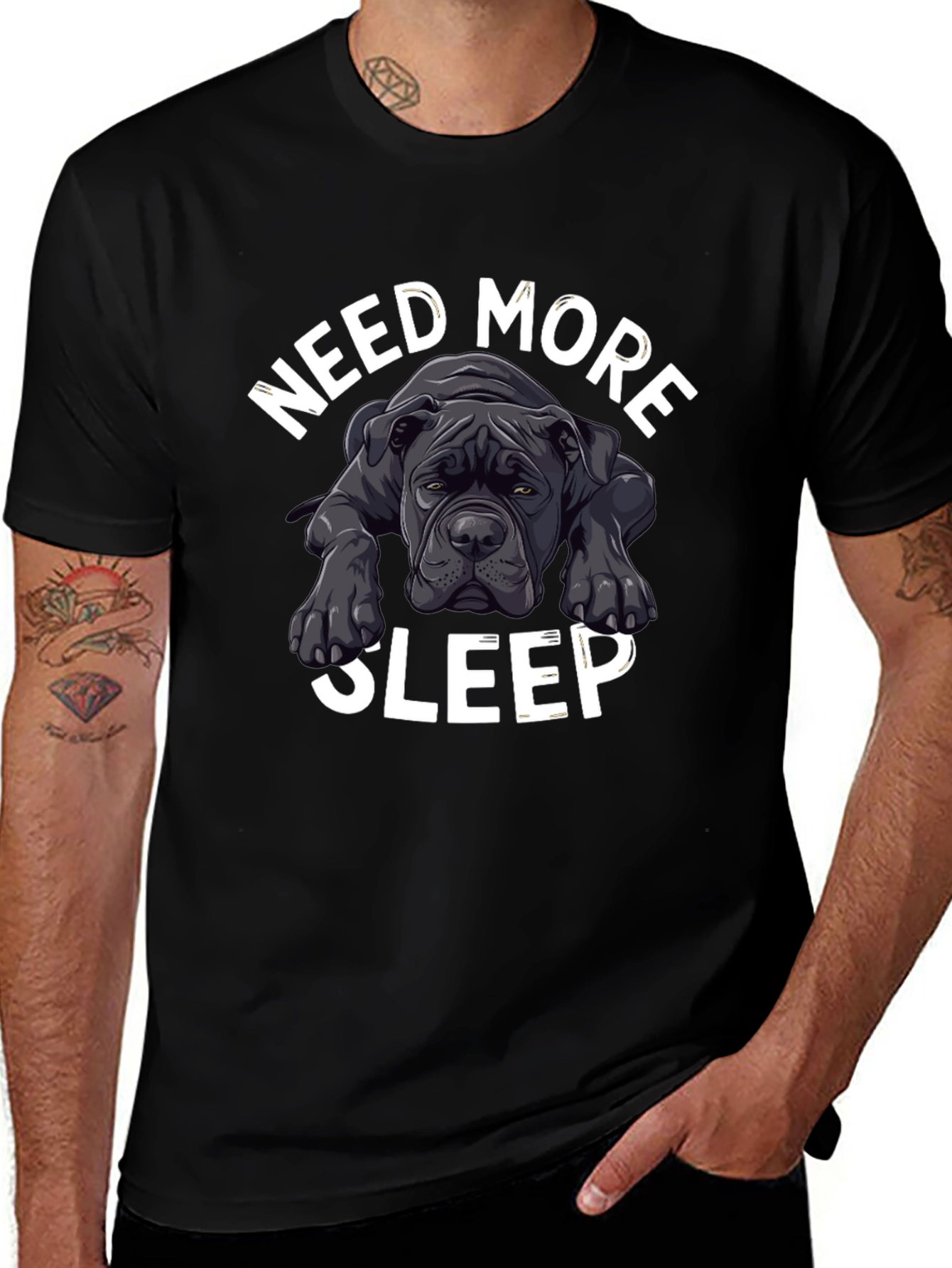Need More Sleep Dog T-Shirt