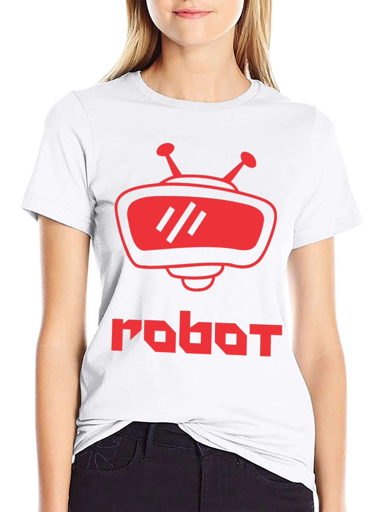 Retro Robot Graphic T-Shirt